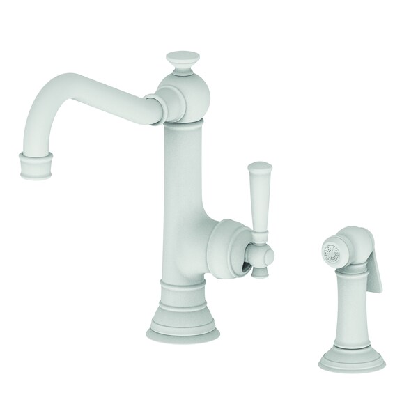 Newport Brass Single Handle Kitchen Faucet With Side Spray in Matte White 2470-5313-52 - main